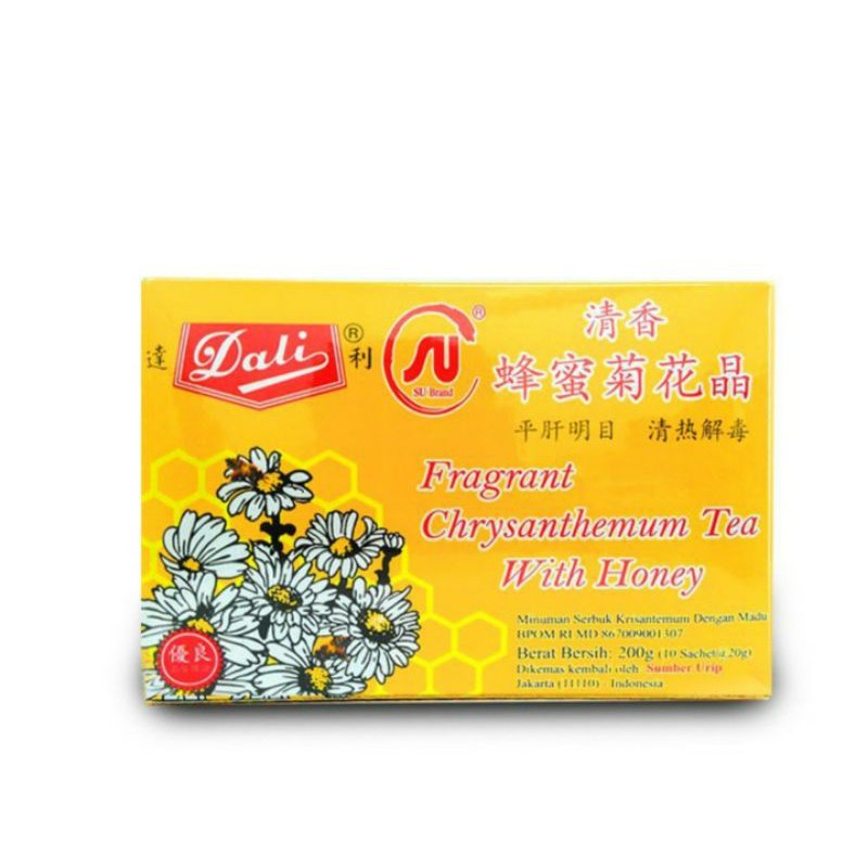 Dali Chrysanthemum Tea with HONEY 200gr isi 10 Sachet Teh Kembang Krisan