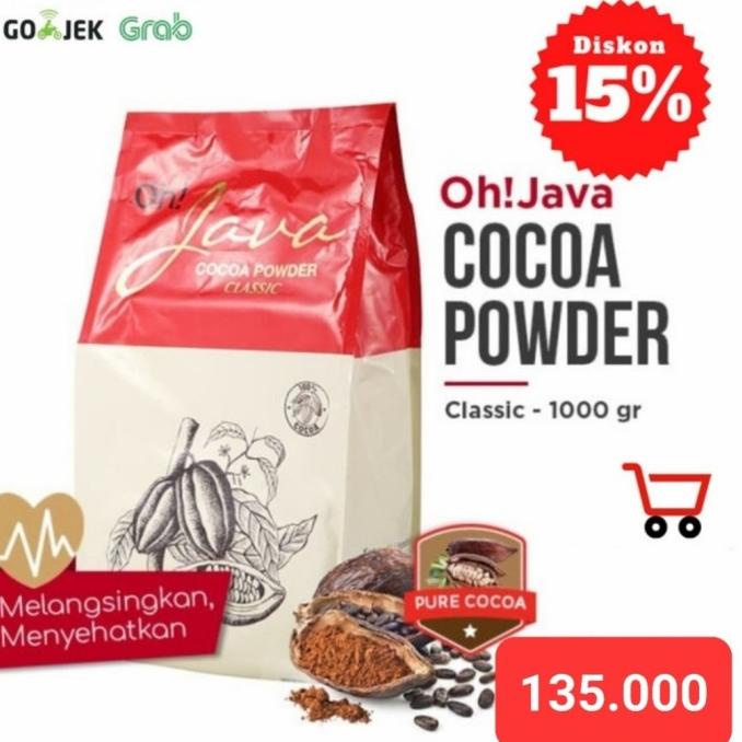 

Oh!JAVA Cocoa Powder Classic Flavor 1000g| ASLI (Bukan Repack) GRATIS ONGKIR Kode 270