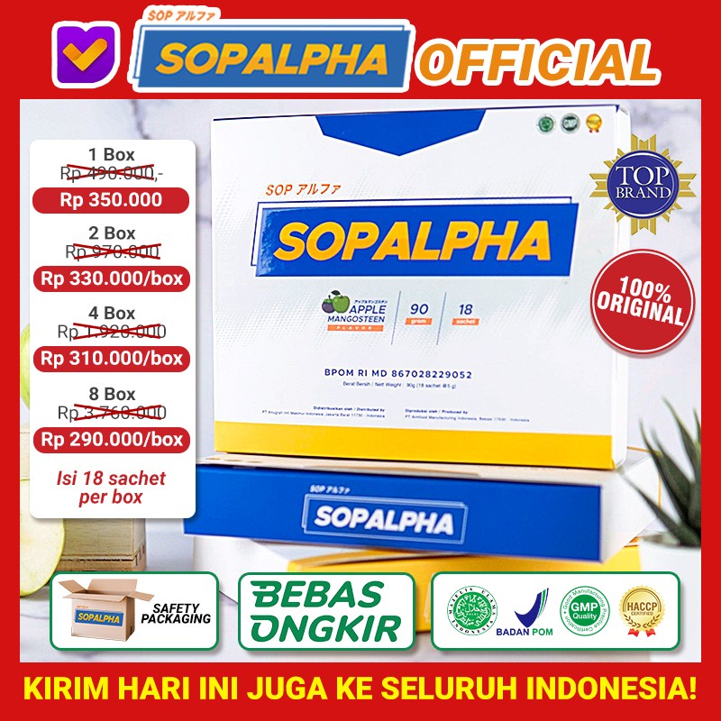 SOPALPHA 1 BOX 18 SACHETS  MULTIVITAMIN BOOSTER IMUN [LANGSUNG KIRIM]