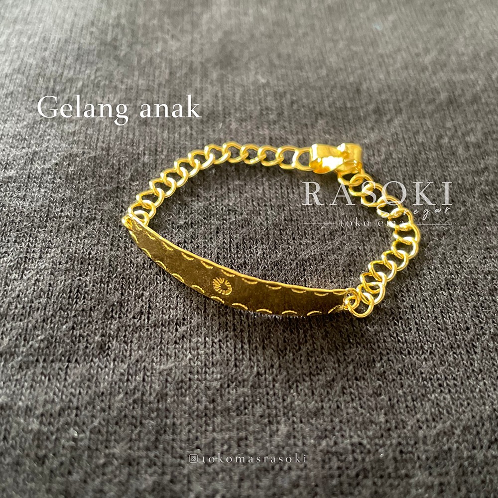 RANTAI TANGAN ANAK EMAS 24 MAS LONDON 3gr GELANG ANAK