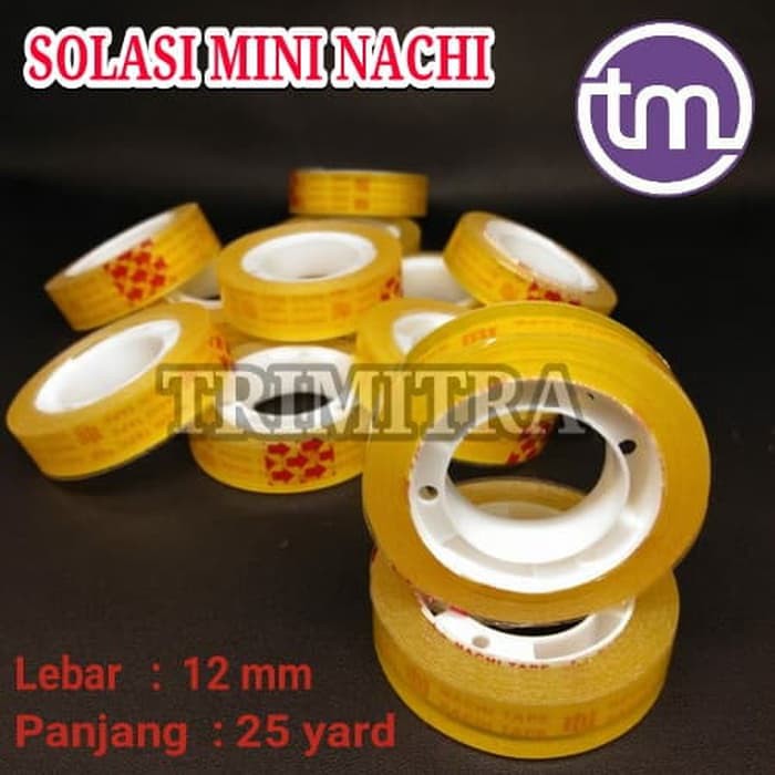 

ISOLASI MINI NACHI SELOTIP LAKBAN KECIL KADO BENING TRANSPARAN ORI