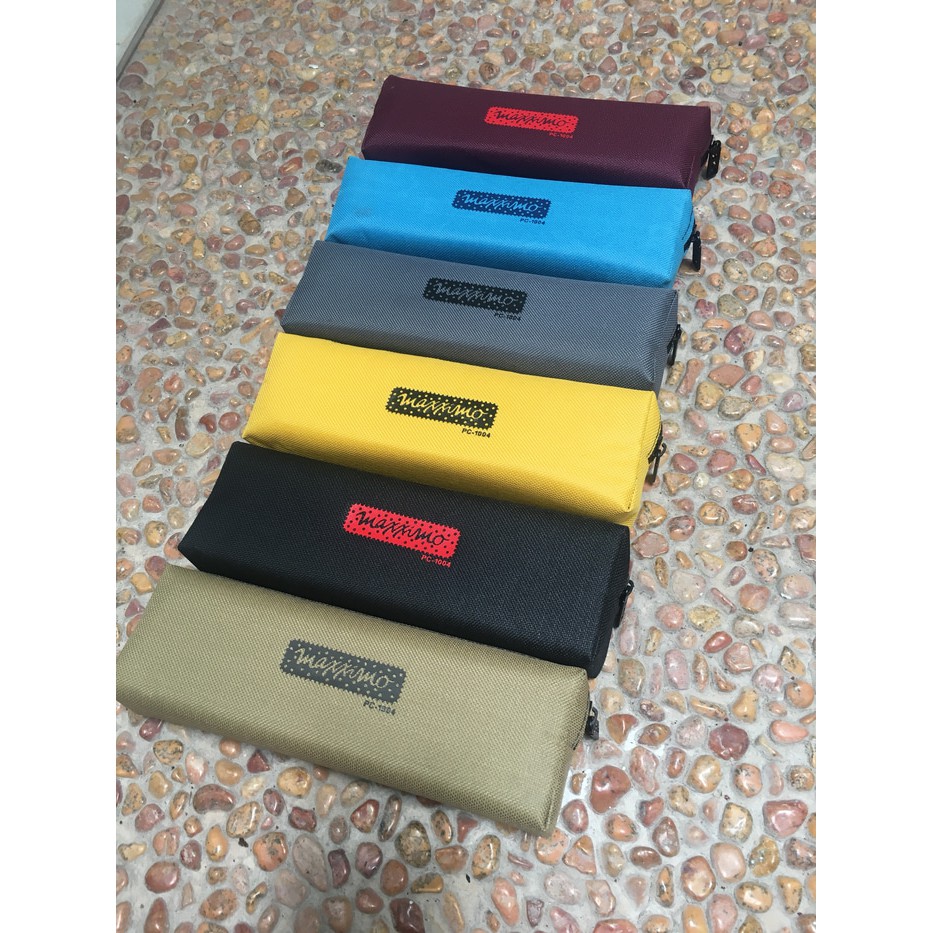 Tempat Kotak Pensil Pulpen Pencil Case Kain Simple Unisex Unik