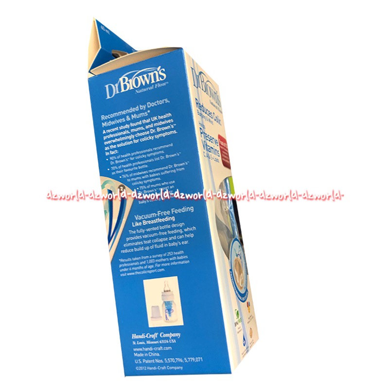 Dr Brown's Reduces Colic 60ml Preserves Vitamins Bottle Botol Susu Bayi Anak Anti Tersedak Dr Browns