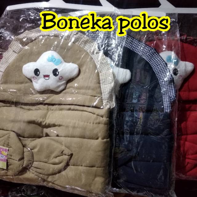 Gendongan gendong samping topi bayi newborn katun murah JESSEN