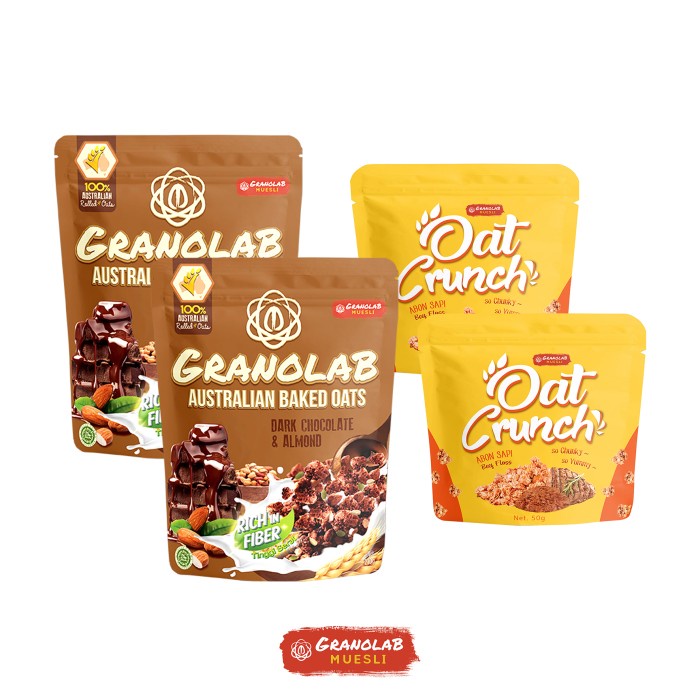 

Jual Paket Granolab Dark Chocolate Almond & Oat Crunch Beef Floss