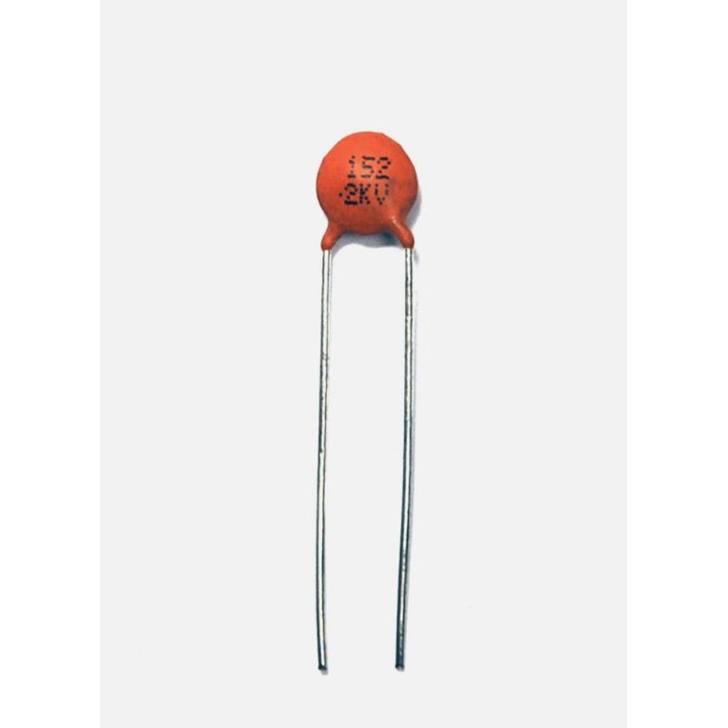 Disc Ceramic Capacitor 152M 152 1500pF 2KV ±20% Z5U pitch=5mm RoHS Taiwan