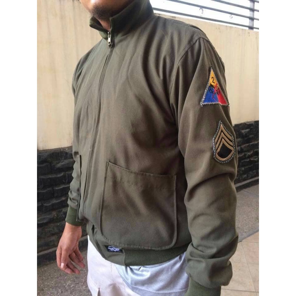 fury jaket khaki/coyote/green army canvas lokal produk high quality