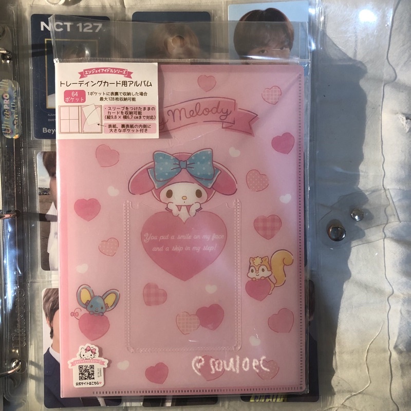 BOOKED preloved my melody sanrio japan jp binder kolbuk 4p