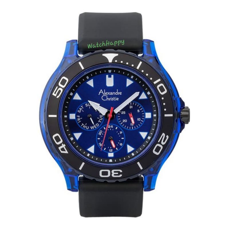 Alexandre Christie AC 6531 MF AC6531 MF 6531MF 6531 MF Mens Watch Blue Dial Sport 100%Original Resmi