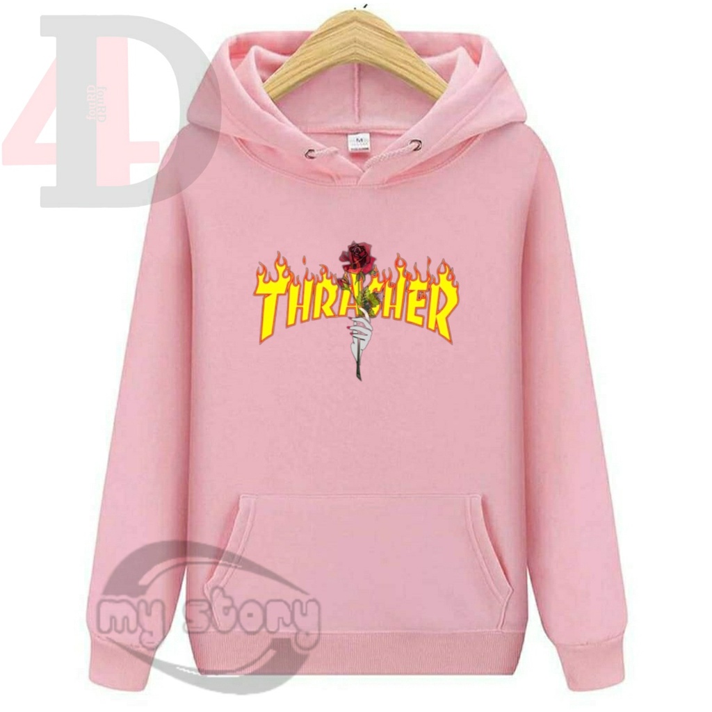 Hoodie Premium Sweater Hoodie THRASHER Distro FouRD 4D Original Tebal Size M L XL XXL Hodie Hight Qu