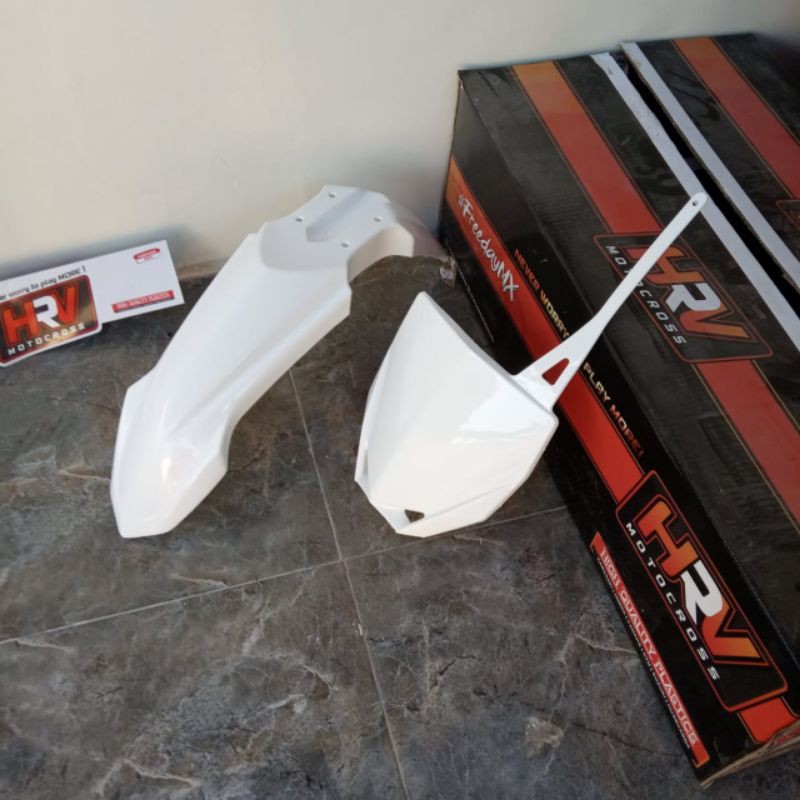 Spakbor slebor depan yz new plat nomer yz 85 supermoto klx 150 dtracker crf 150 R wr