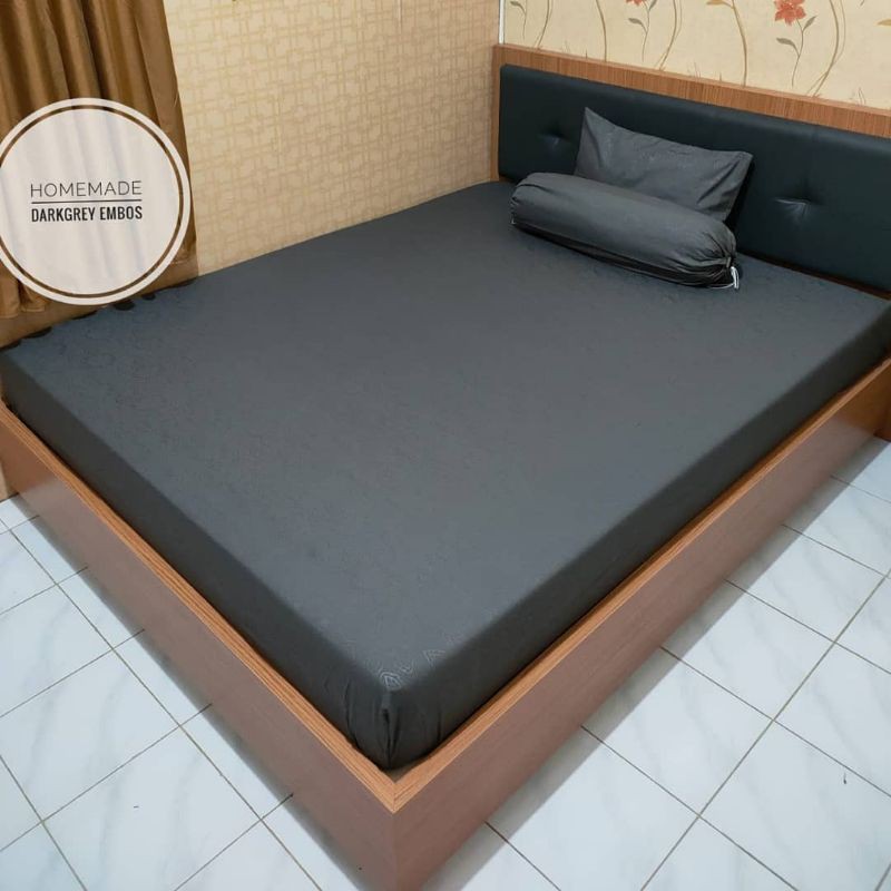 Sprei Estetik Polos Embos Ukuran 90x200 100x200 120x200 Bedsheet Aesthetic Homemade