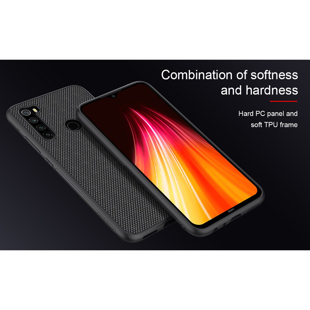 Hard Casing Case XIAOMI Redmi Note 8 Nillkin Textured Nylon Fiber Casing Original