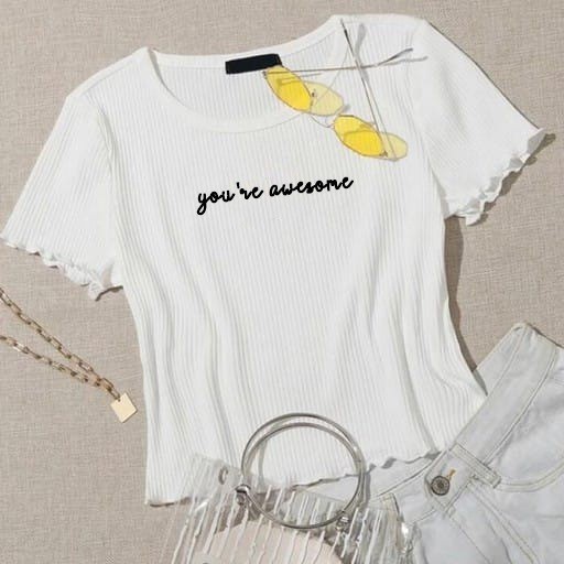 Awesome Kriwil Top Rib | Baju Wanita Terbaru