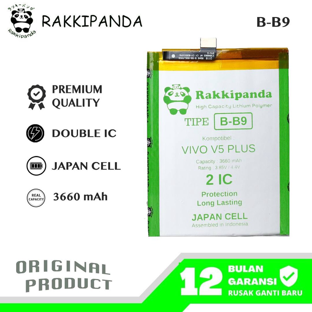 R/K- RakkiPanda - B-B9 BB9 B B9 Vivo V5 Plus Batre Batrai Baterai