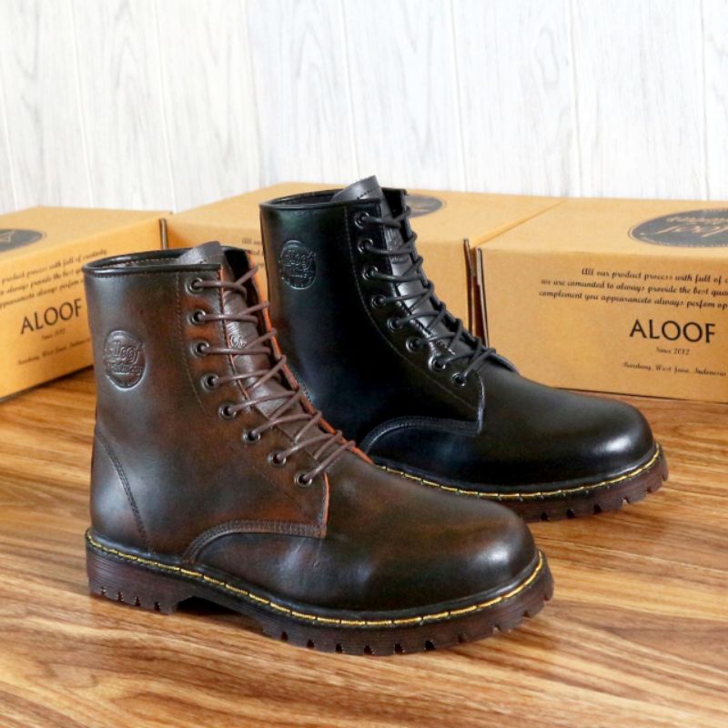 BOOTS UNISEX Sepatu Boots Original Di Jahit Sekeliling Nya Berkualitas Terlaris