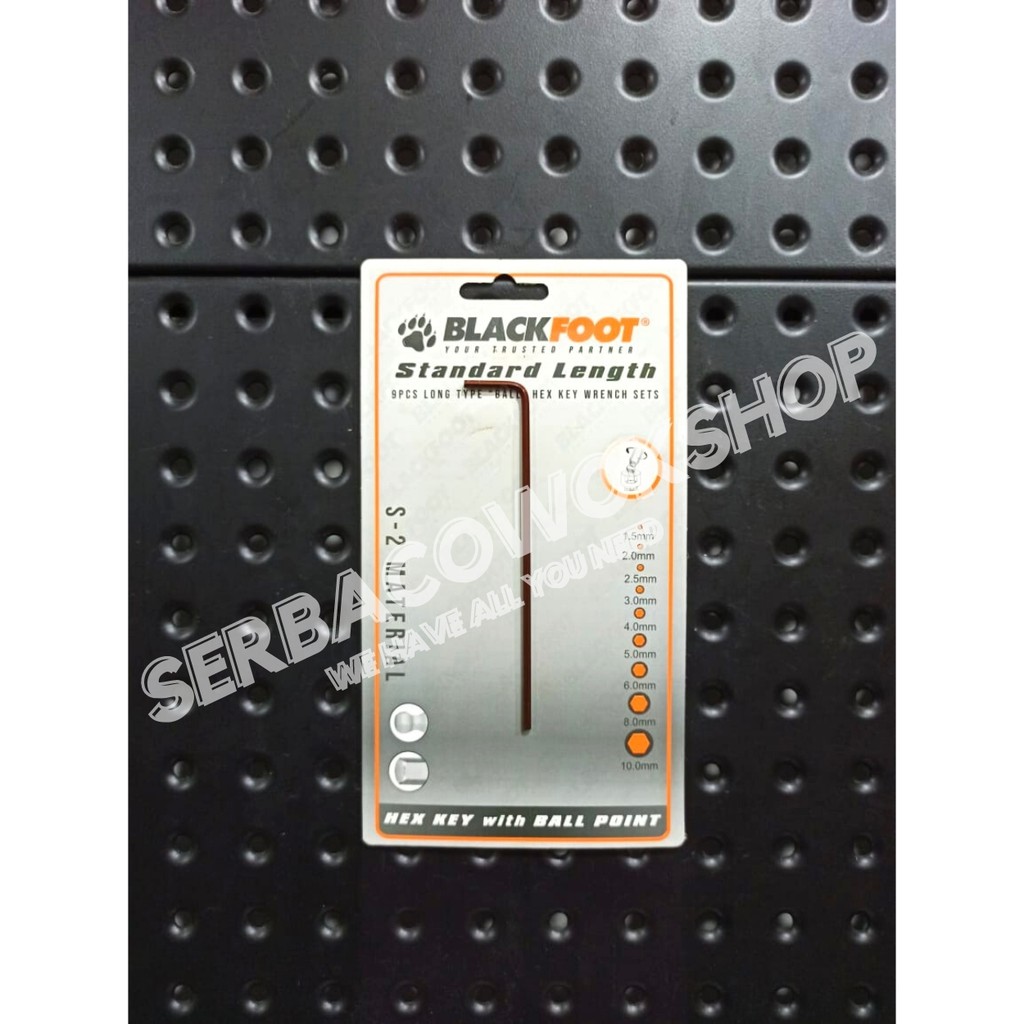 Blackfoot Kunci L Satuan Extra Long No 3 Mm Flat Hex Key Satuan S2 Material Termurah Berkualitas