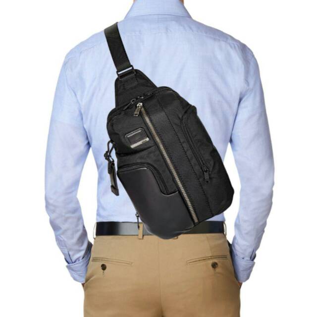 Tas original men cowok lelaki authentic Tumi Alpha Bravo Smith Sling
