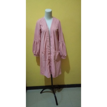 long cardi, outer atau cardigan panjang kekinian