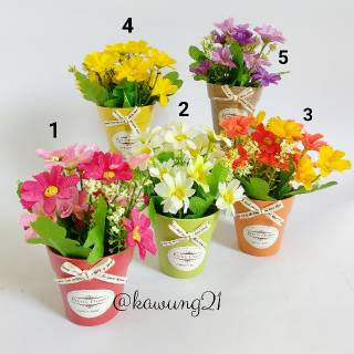 VB19 Rangkaian Bunga Aster Kecil Tiruan Artificial Warna ...