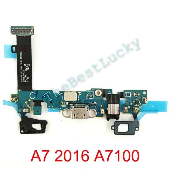 Flexible Charger+Home+Mic+Hensfree for Samsung A7/A710 Galaxy A7 2016