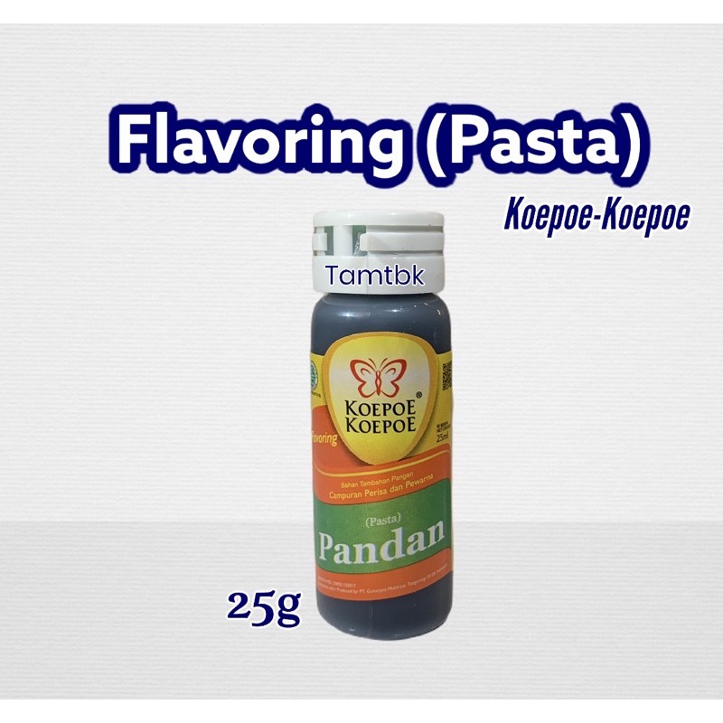 

Pasta / Flavoring Pandan Koepoe Koepoe 25ml