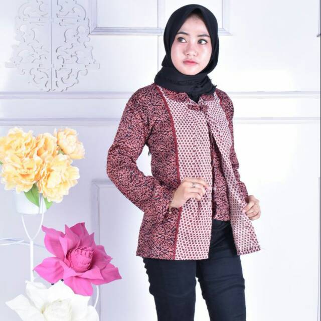 Blouse Merah Rintik