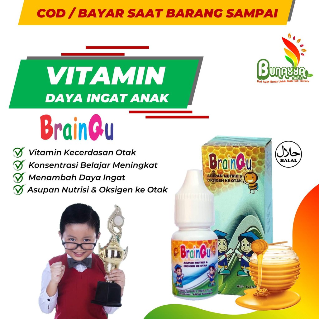 MADU ANAK BRAINQU / NUTRISI OTAK ANAK / NUTRISI ANAK / NUTRISI OTAK  