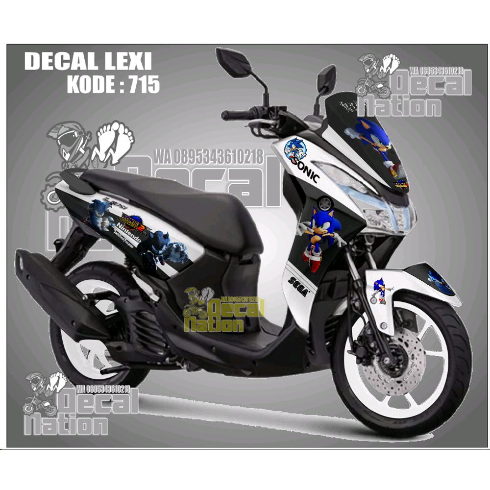 Variasi Sticker Motor Sticker Decal Yamaha Lexi Stiker Lexi