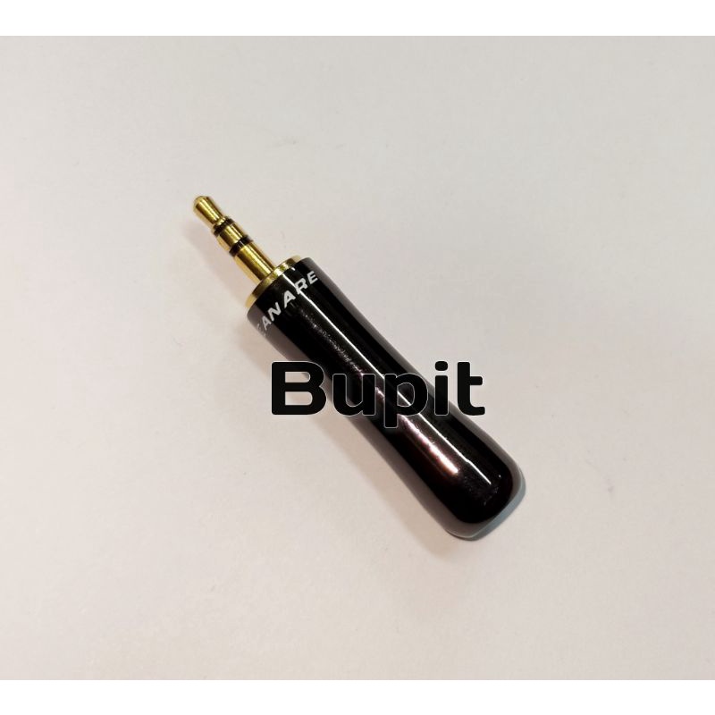 Jack Converter BK Stereo 6.5 to 3.5 mm Canare Nakamichi