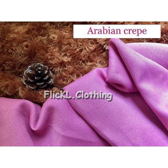 Bahan Kain Arabian Crepe Jilbab Hijab Pashmina Muslim Rollan