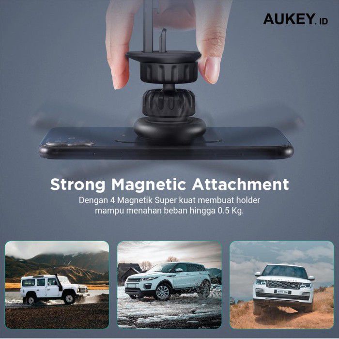 Aukey Air Vent Car Holder Magnetic Navigator 360 Series - 500876 - HD-C74