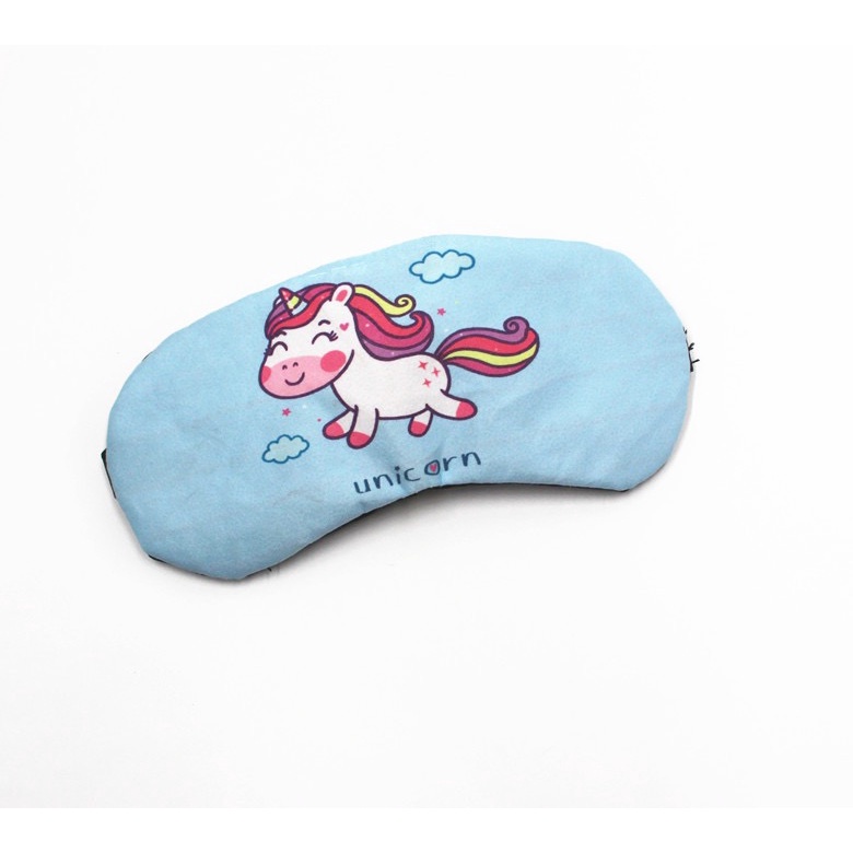 UNICORN EYE MASK Penutup Mata Tidur Dewasa Motif Lucu Kartun Unicorn Licin Cute unicorn Eye Cover / Cute Sleeping Eye unicorn