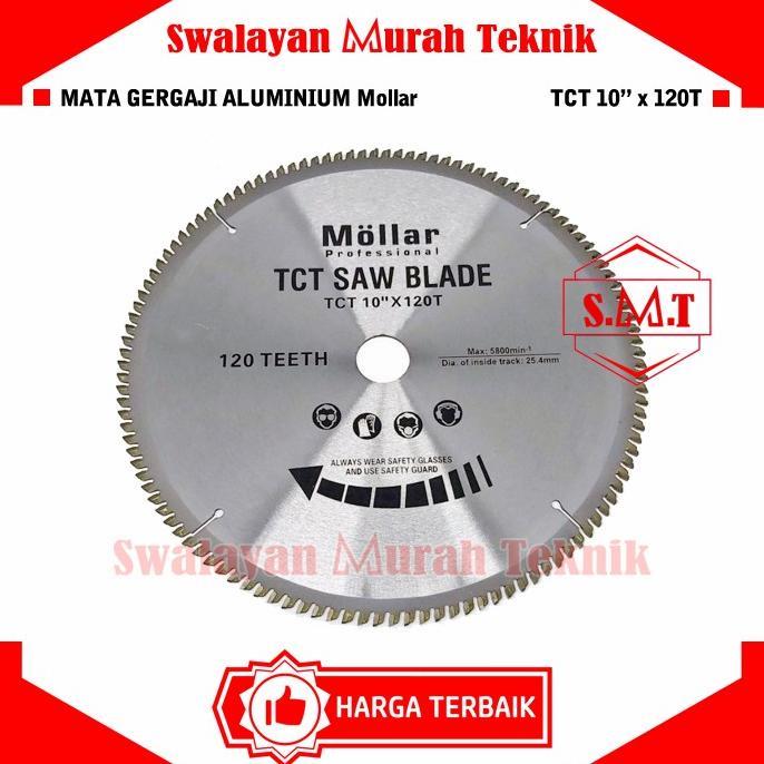 ;&;&;&;&] Mata Gergaji Aluminium Mollar 10"x120T Circular Saw TCT 10 Inch