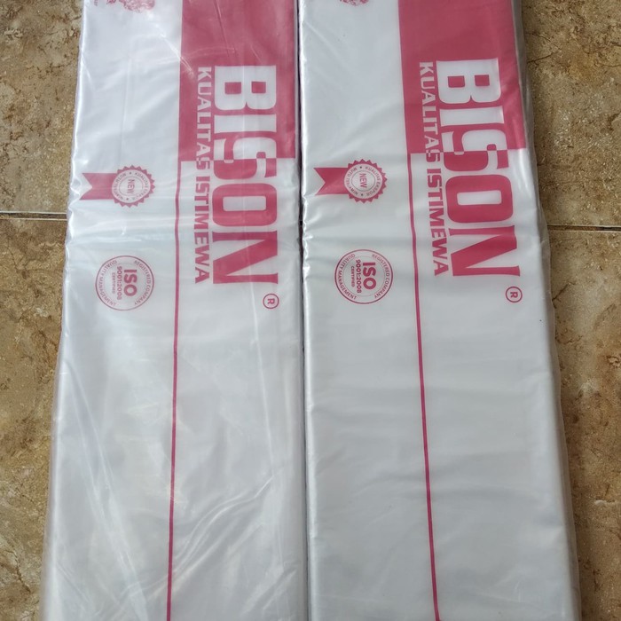Kantong Plastik Laundry Plastik Bening Tebal PE 60x100 Bison Plastik Loundry Plastik Baju Bening