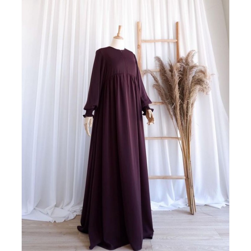 Amara Dress Silk "Dark Plum" by Auroraclo [only size S]