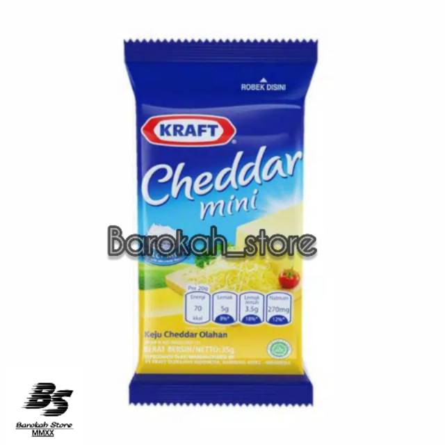 

Kraft Keju Cheddar Olahan - Kemasan Mini 30 gr