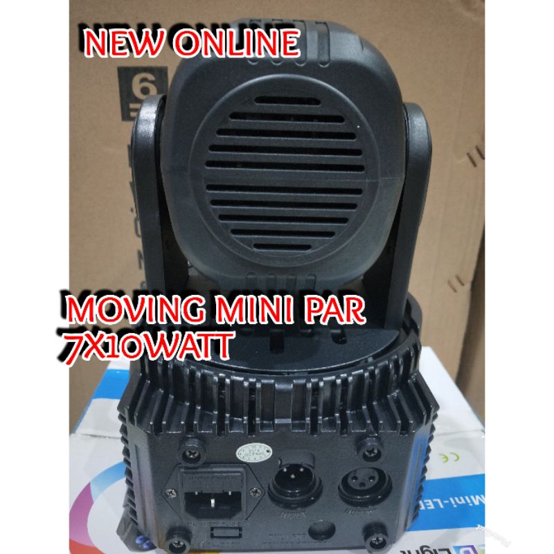 Mini moving HEAD PAR 7 LED X 10watt full colour 7 warna