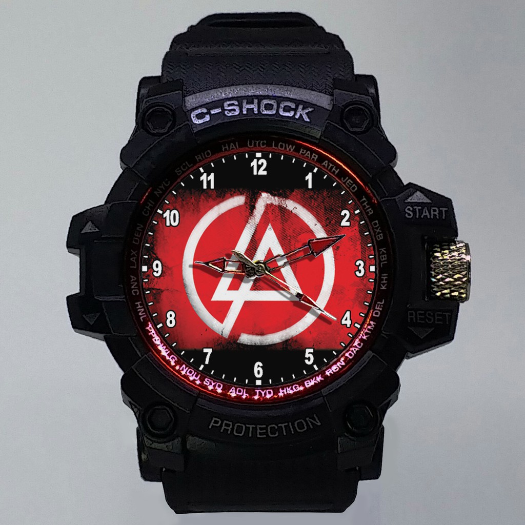 (ISTIMEWA BOSSQUE) JAM TANGAN LINKIN PARK LIST MERAH - EXCLUSIVE 2