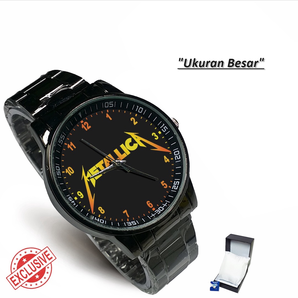 Jam Tangan Rantai Couple METALLICA MOTIF - 3 (Awesome)