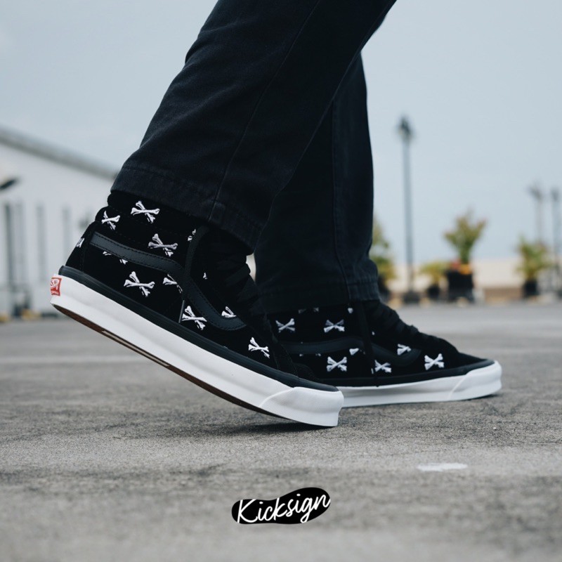 Vans SK8HI VAULT OG X WTAPS BLACK WHITE ORIGINAL 100% SIZE 23-30