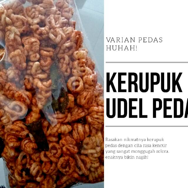 

Kerupuk udel pedas