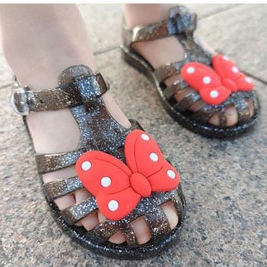 Jellybow Sandal Fashion Import Formal Kasual Anak Perempuan Ukuran 24-30 Usia 2-6 Thn TOP PRODUK - live pagi siang malam