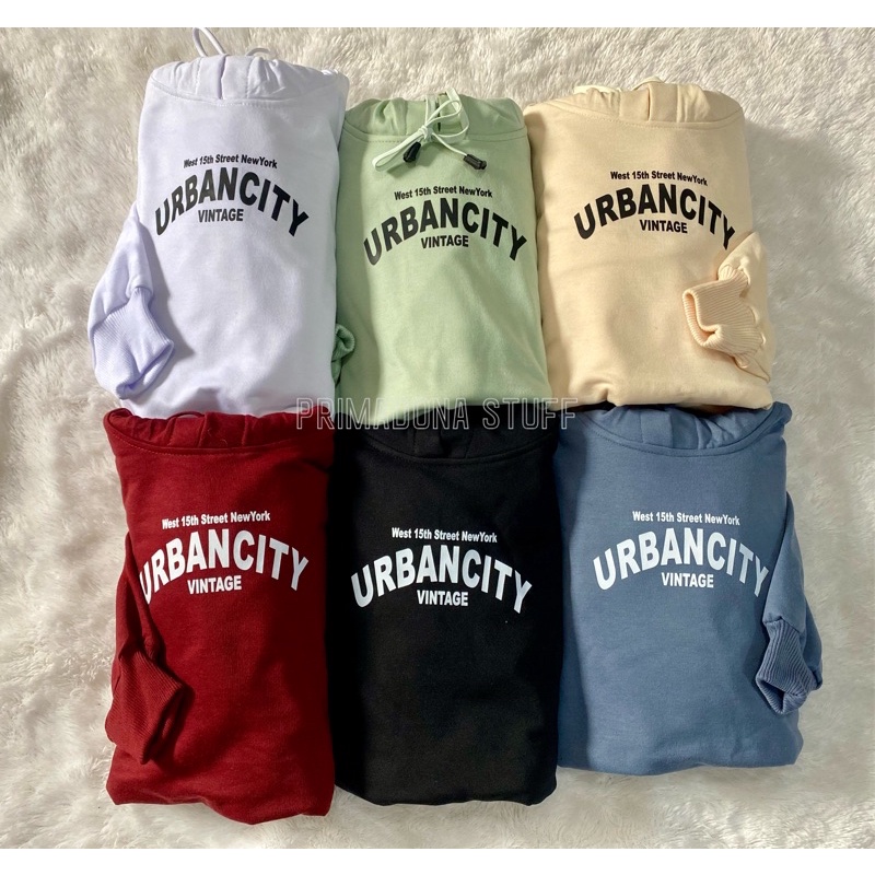 Hoodie Urbancity Sweter Pria Wanita Bahan Fleece Tebal