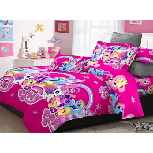 SEPRAI KARAKTER 3D, SPREY CANTIK 3D, SEPREI 160X200 KASUR SPRINGBED, SPREI JUMBO MOTIF HELLO KITTY