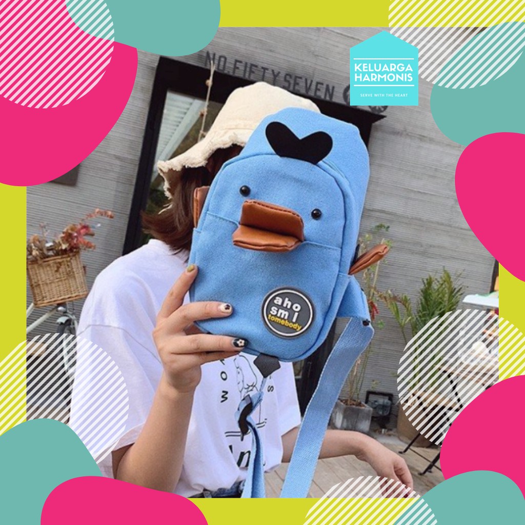 Tas Selempang Bebek Warna Kuning