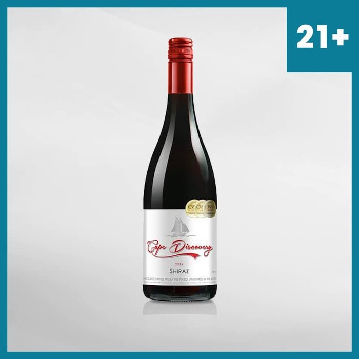 Red Wine Cape Discovery Shiraz 750 Ml ( Original &amp; Resmi By Vinyard )