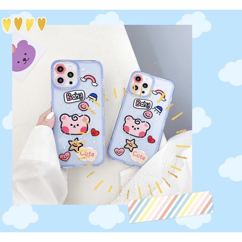 FH26 Softcase Protection Teddy Bear casing for Oppo A15/A15s,A33/A53,A3s/Realme 2 U1 U2 C1 A5s A12 A11k A7 A52/A72/A92,Reno 4 5 5F C11 C12 C15 C20 C21 C25 C2/A1k 5 5i 5s/C3 Narzo 20 30A vivo V20 Y11/Y12/Y15/Y17 Y20 Y20i Y20s Y30 Y30i Y50 Y91 Y91c Y93 Y95