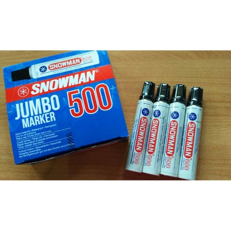 

Spidol Permanent Marker Jumbo 500 Snowman Hitam