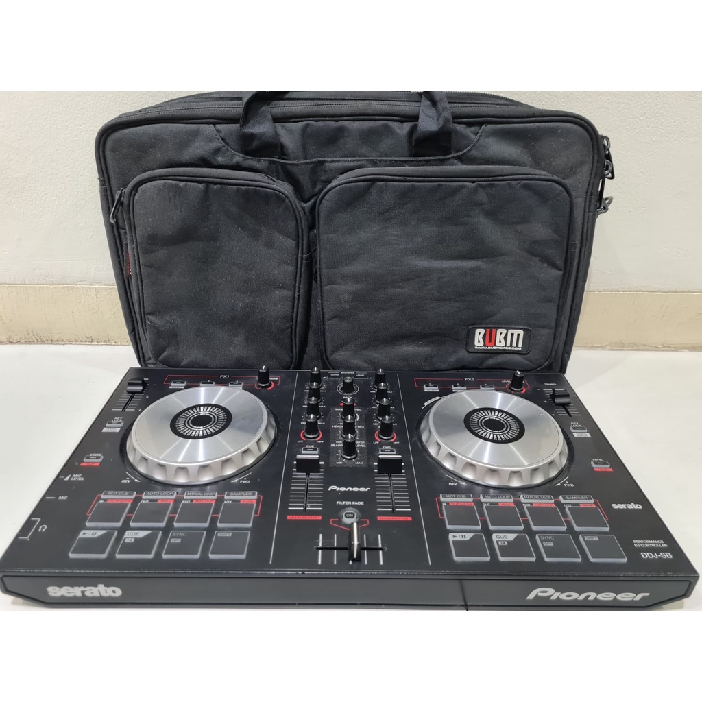 Alat DJ Pioneer DDJ SB + Tas BUBM Untuk Pioner Controller Set DJ SB Black